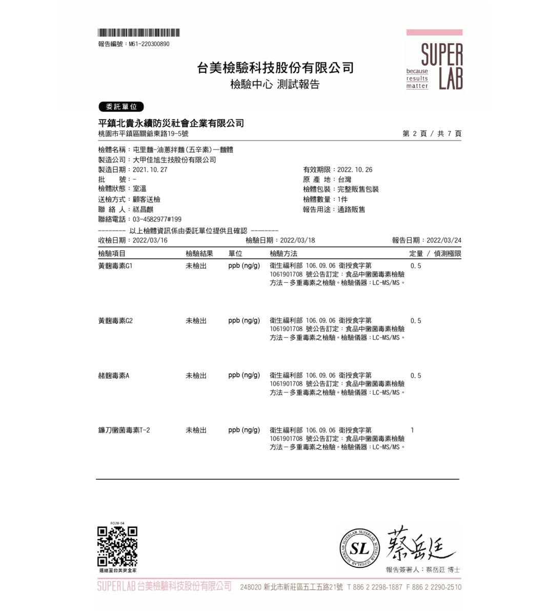SGS檢驗報告-2